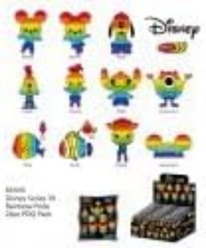 Disney - Rainbow Pride Collection - 3D Foam Bag Clip (Display 24 Pcs)