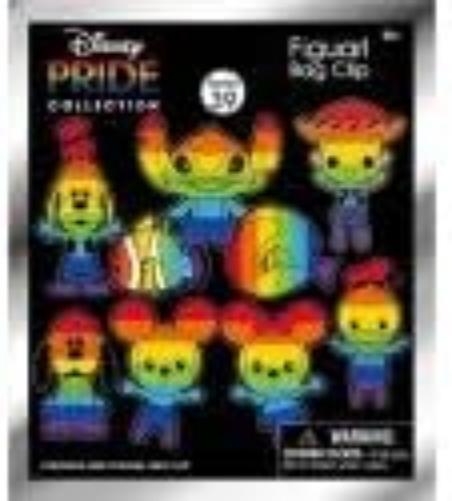 Disney - Rainbow Pride Collection - 3D Foam Bag Clip (Display 24 Pcs)