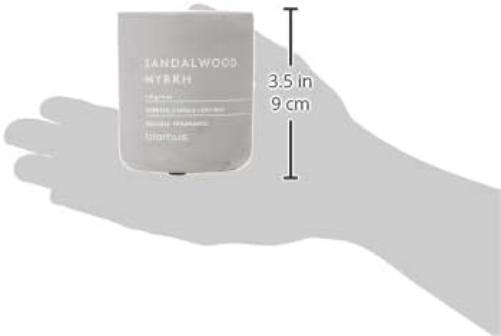 Blomus Fraga Scented Candle Micro Chip S Soy Wax Candle in Concrete Look Small Micro Chip