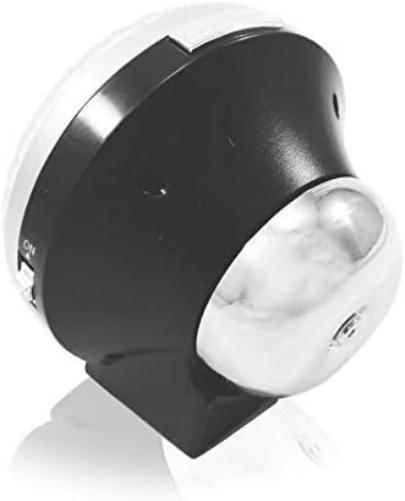 TFA Dostmann Wecker analog, 60.1010, leises Uhrwerk, extra lauter Weckalarm mit Glockenton, Hintergrundbeleuchtung, silber/schwarz, (L) 107 x (B) 78 x (H) 110 mm