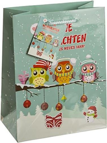 TSI 82018 gift bags Christmas Children, Pack of 12, size: medium (9 x 7 x 4 inch) Mittel (BxTxH) 18 x 10 x 23 cm