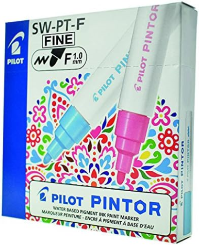 Pilot Pintor Fine Line Bullet Paint Marker 2.9mm Tip- Light Green (Pack of 6