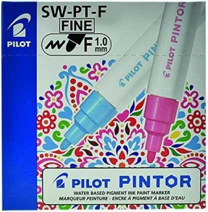 Pilot Pintor Fine Line Bullet Paint Marker 2.9mm Tip- Light Green (Pack of 6