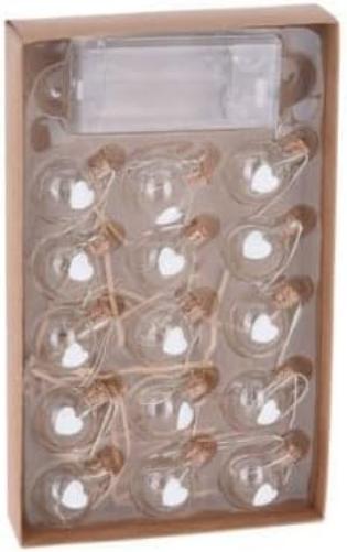 divers - Draadslinger met 15 Kerstballetjes Led Warm White