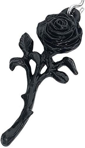 Alchemy Gothic El romance de la rosa negra Par de Pendientes