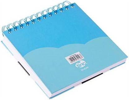 Tinc"Tonkin" Tribal Square Hard Covered Jotter Pad - Blue
