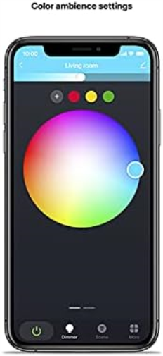 LITE BULB MOMENTS LED Light Bulb – 4.5W White and Colour Ambiance GU10 LED Bulb – Follows Circadian Rhythm – Dimmable, No Hub Needed – Compatible with Google Home Assistant, Amazon Alexa (1 Pack)