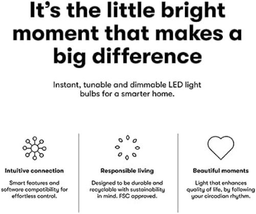 Lite bulb moments - white ambience E27 filament bulb - Single Pack