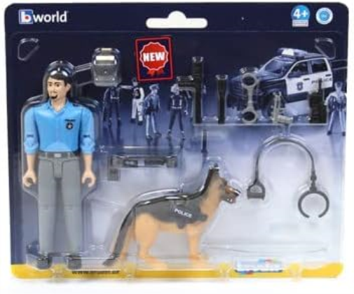 Bruder Police Officer with Dog