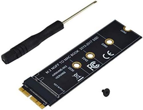 Nrpfell Connecteurs SSD M2 vers SSD pour Air 2013 2014 2016 2016 M.2 M Clé Pcie X4 Ngff vers SSD pour ordinateur portable