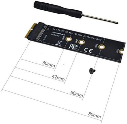 Nrpfell Connecteurs SSD M2 vers SSD pour Air 2013 2014 2016 2016 M.2 M Clé Pcie X4 Ngff vers SSD pour ordinateur portable