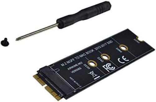 Nrpfell Connecteurs SSD M2 vers SSD pour Air 2013 2014 2016 2016 M.2 M Clé Pcie X4 Ngff vers SSD pour ordinateur portable
