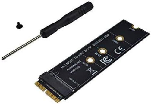Nrpfell Connecteurs SSD M2 vers SSD pour Air 2013 2014 2016 2016 M.2 M Clé Pcie X4 Ngff vers SSD pour ordinateur portable