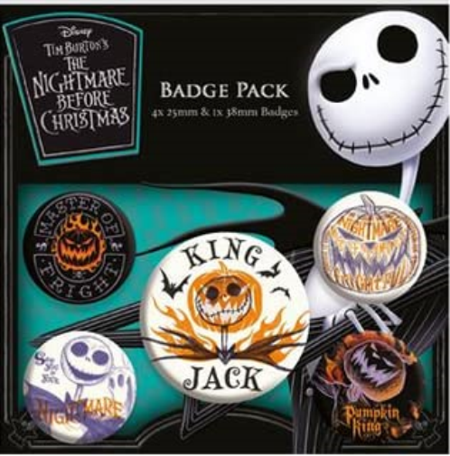 The Nightmare Before Christmas Badge Pack (Colourful Shadows