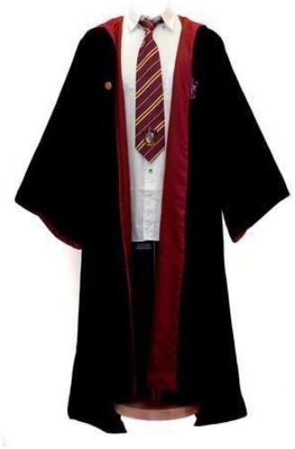 Cinereplicas Harry Potter - Hogwarts Robe - XS(Kids)/S/M/L/XL - Official License XS Black & Red