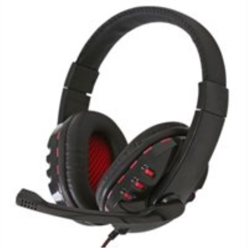 Gaming Usb Headset Microphone- Soft Headband/Ear Cushions Black