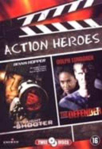 2-DVD SPEELFILM - ACTION HEROES: STRAIGHT SHOOTER (1999) + THE DEFENDER (2004)