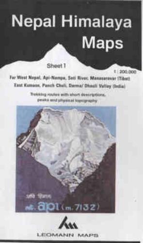 Nepal Himalaya Mountain Maps