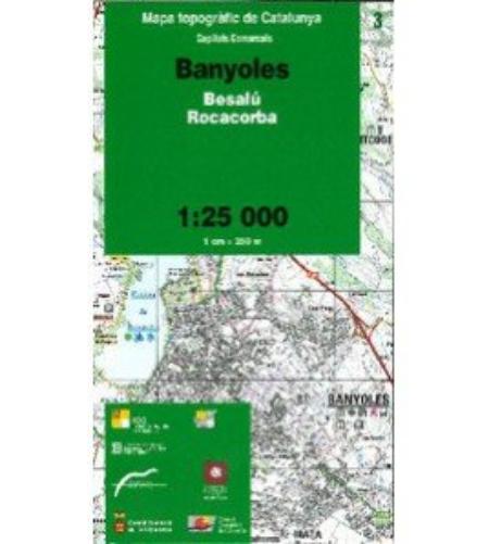 Mapa topogràfic de Catalunya 1:25 000. Capitals comarcals. 3-Banyoles