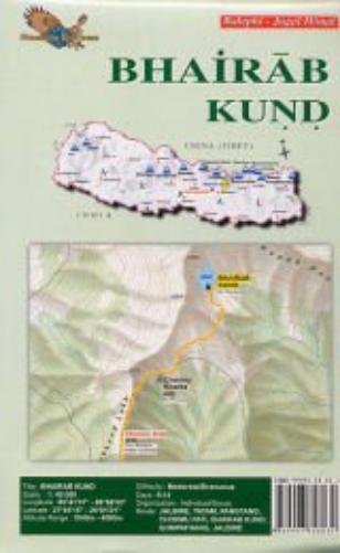 Bhairab Kund - The Lake of Bhairab 1:40,000 Balehpi - Jugal Himal