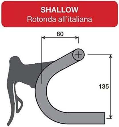 Deda Elementi Zero 100 Shallow Handlebars Black 42cm