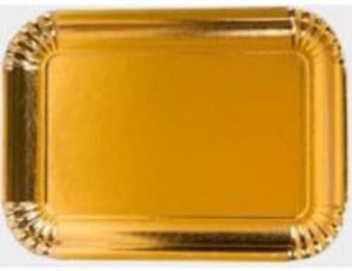 40 Sweet Trays Cardboard Gold No. 6