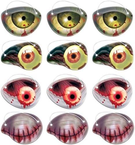 Amscan 6,4 x 5 cm Favor Zombie Papel Ojo Parche favores (12 piezas