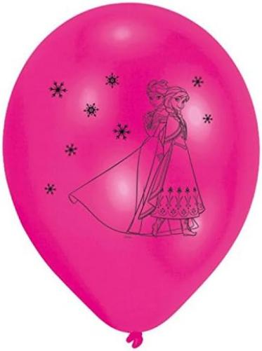 Amscan 999366 - 10 globos látex Frozen, diámetro 25,4 cm, decoración, globo, princesas, cumpleaños, fiesta temática