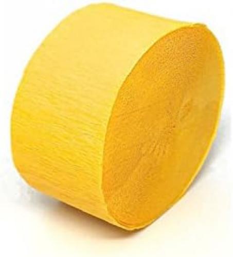Amscan 18202-09 Streamer Crepe S/C:Yellow Ss