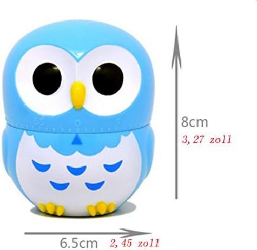 CAOLATOR Egg Timer 60 Minute Timer Lovely/Beautiful Cartoon Owl Kitchen Timer