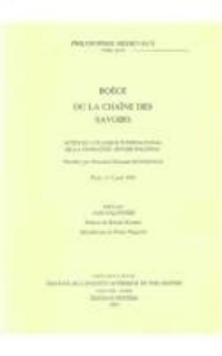 Boèce ou la chaîne des savoirs