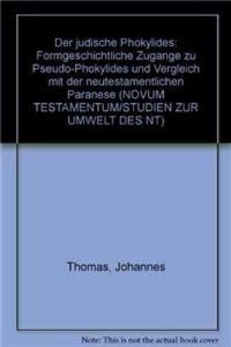 Der Judische Phokylides