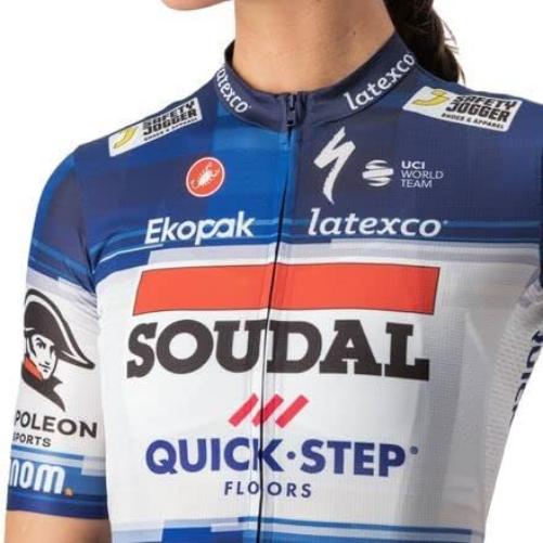 Castelli Soudal Quick-Step Competizione 2 Women`s Jersey Dark Blue/White / S (S)