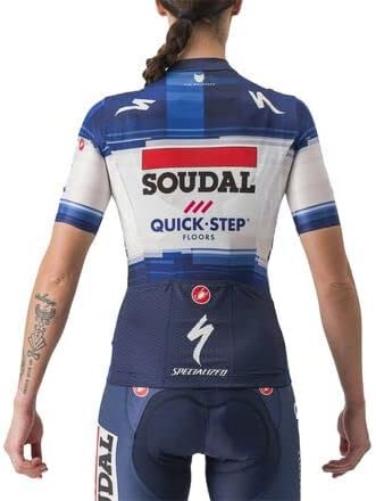 Castelli Soudal Quick-Step Competizione 2 Women`s Jersey Dark Blue/White / S (S)