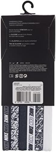 Nike Unisex - Adult Assorted Headband, Black/White, One Size