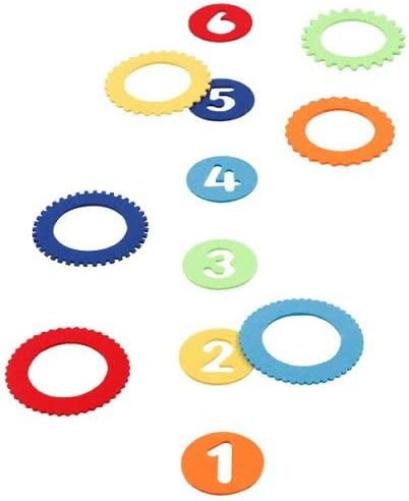 GOKI- Juego 6 Anillos Hechos de Fieltro, Multicolor, M (56776