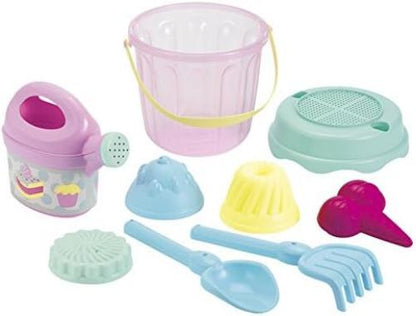 Ecoiffier "Muffin Bucket Set with Watering Can (Multi-Colour