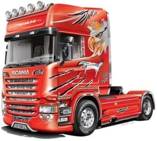 Italeri 1:24 Scania R730 Streamline 4x2-reproducción Fiel, modelismo, Hobby, encolado, Kit de plástico, Montaje, Multicolor (3906