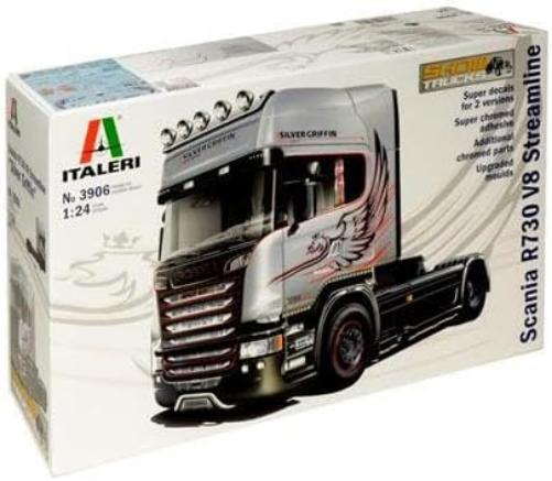 Italeri 1:24 Scania R730 Streamline 4x2-reproducción Fiel, modelismo, Hobby, encolado, Kit de plástico, Montaje, Multicolor (3906