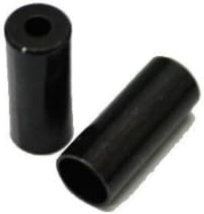 Jagwire Open Copper Gear End Cap Casing Black 4 mm 50 Pieces