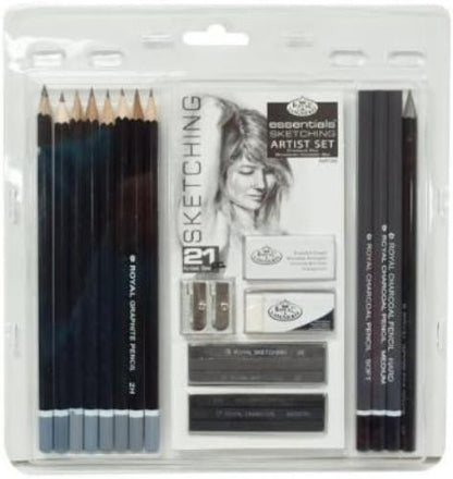 Royal & Langnickel - Sketching Pencil Clamshell - 21 Pc (304015)