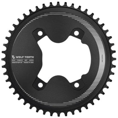 Wolf Tooth 110 BCD Asymmetrisches 4-Bolzen Kettenblatt für GRX Kurbeln Drop-Stop ST