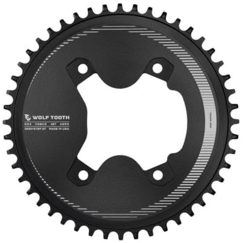 Wolf Tooth 110 BCD Asymmetrisches 4-Bolzen Kettenblatt für GRX Kurbeln Drop-Stop ST