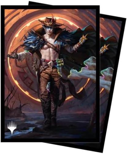 Ultra PRO - Magic: The Gathering Outlaws of Thunder Junction 100ct ChromaFuion Standard Size Card Sleeves Ft. Oko, Protect & Store Your Gaming Cards, MTG Cards, Matte Finish Card Sleeves