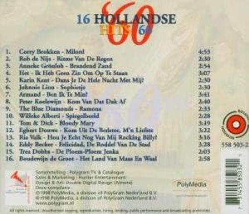 16 Holl.Hits Ud Jaren 60