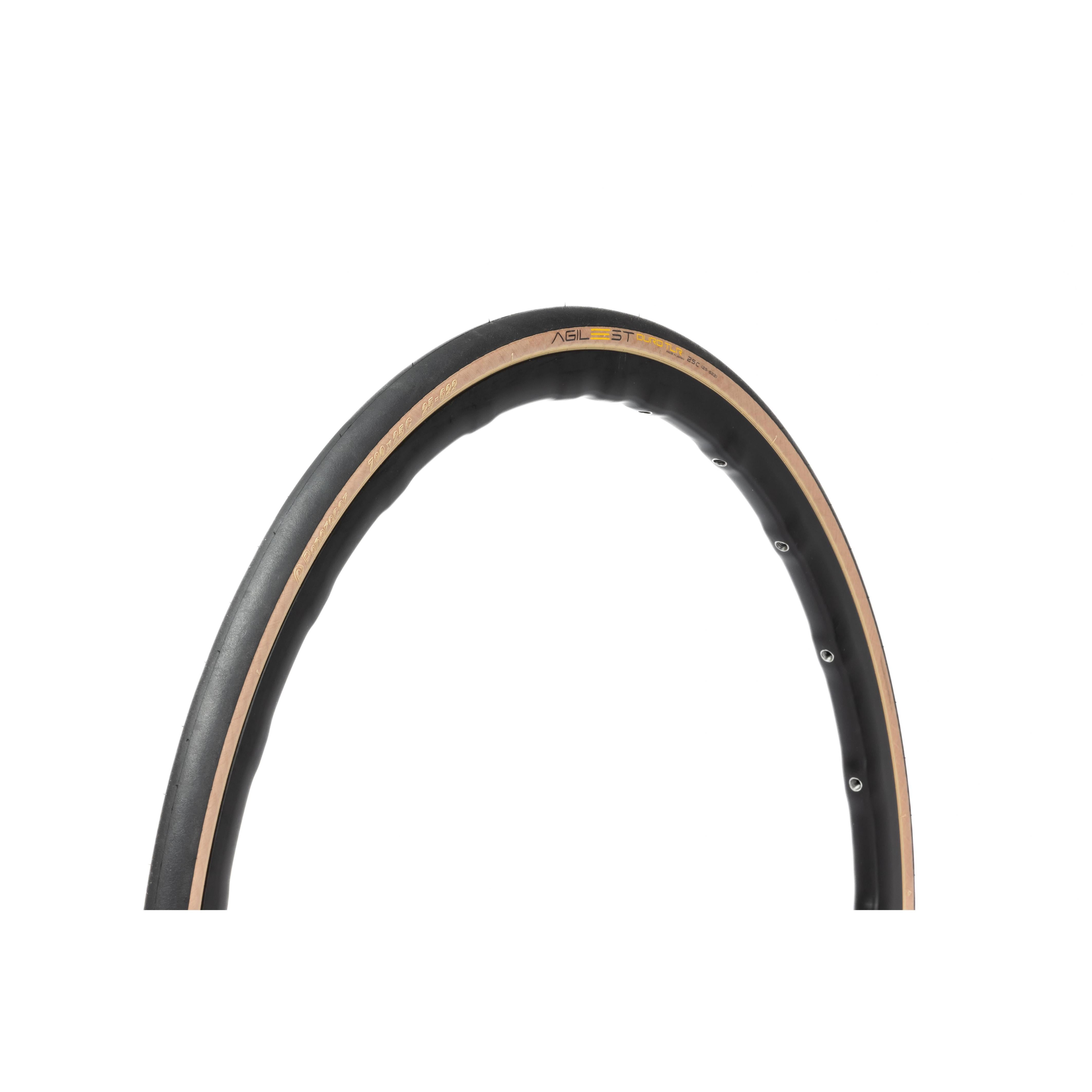 Panaracer Agilest Duro TLR Folding Road Tyre Black/Amber 700X25C