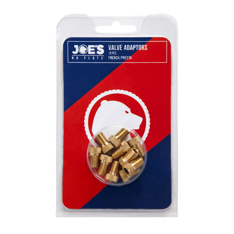 Joe's No Flats Presta Valve Adaptor (10Pcs)