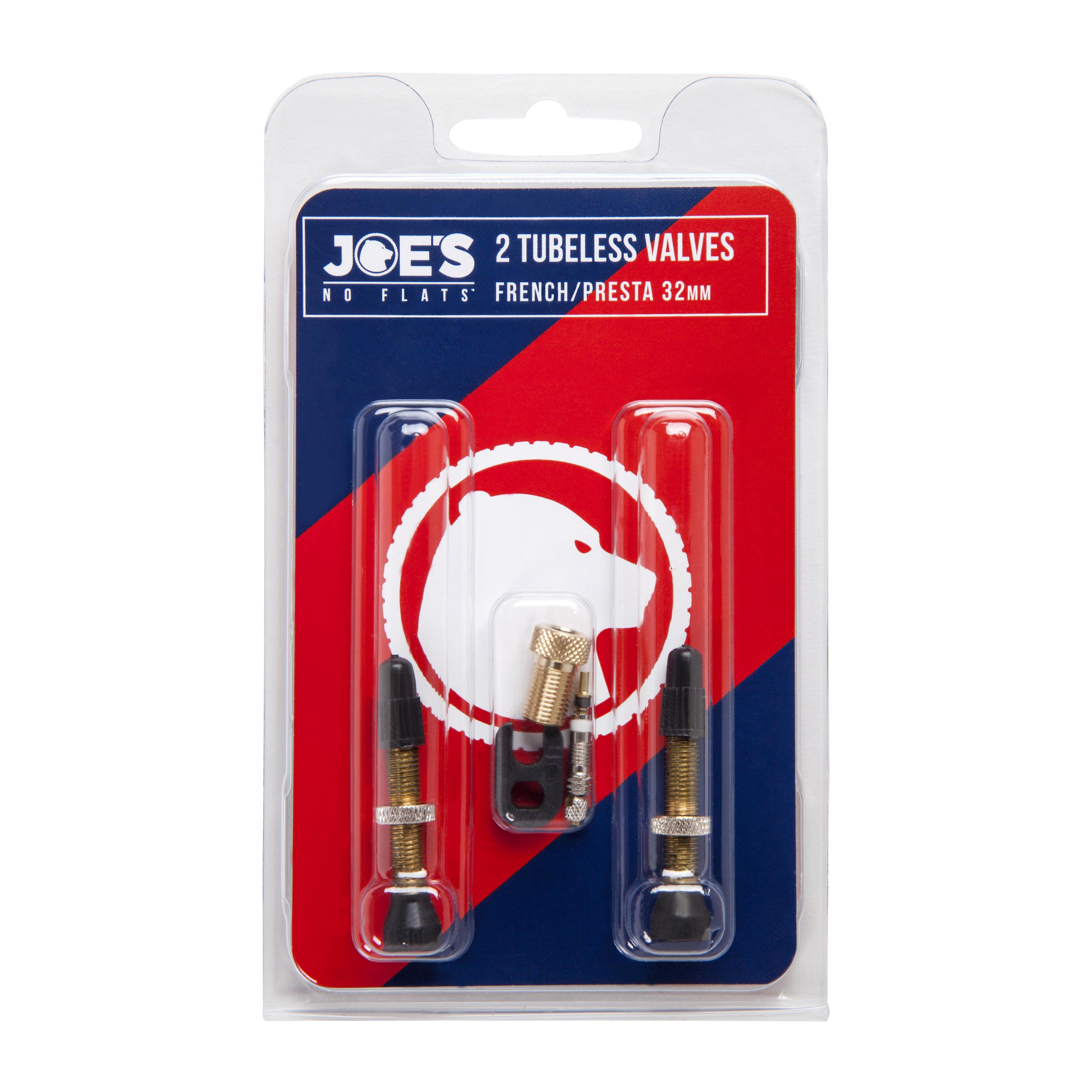 Joe's No Flats Tubeless Presta Valves (Pair)  48Mm