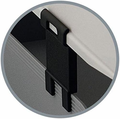 Exacompta - Ref 12714D - Office Letter Tray Distance Spacers - 17 x 40 x 47mm in Size, Used to Increase the Space Between Letter Trays for Access - Black (Pack of 4