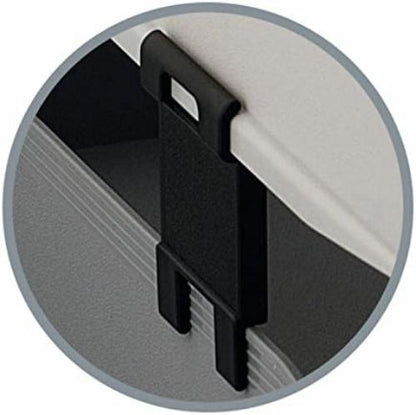 Exacompta - Ref 12714D - Office Letter Tray Distance Spacers - 17 x 40 x 47mm in Size, Used to Increase the Space Between Letter Trays for Access - Black (Pack of 4